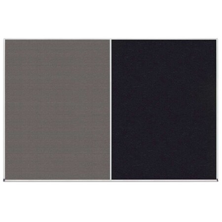 United Visual Products Enclosed Corkboard, 1 Door, 48"x36", 4" Fra UV3409-WHITE-COBACC